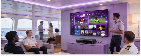 SeaDance Entertain TV setup