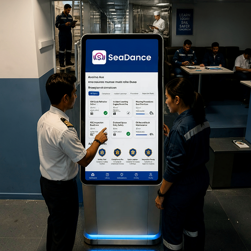 Training and micro-learning on kiosk screen